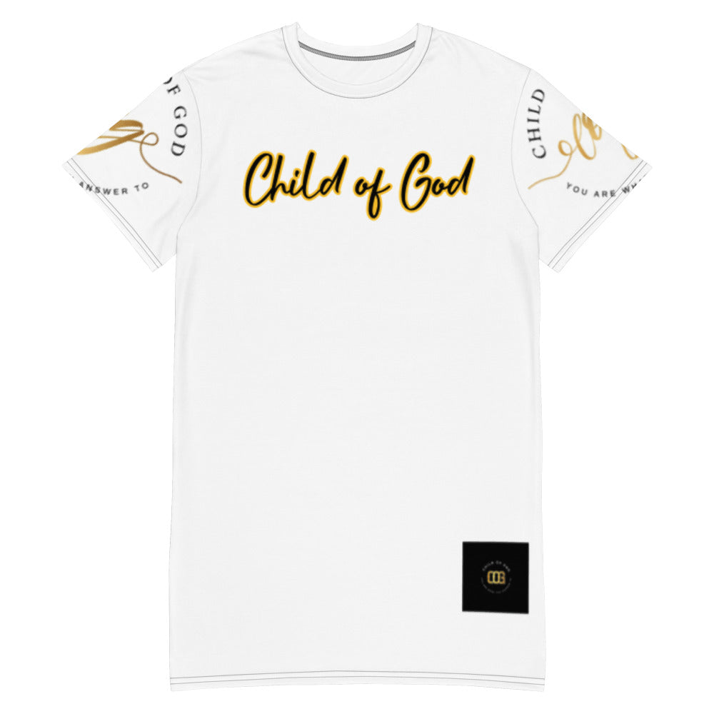 “Child of God” •Highly Favored• T-Shirt Dress