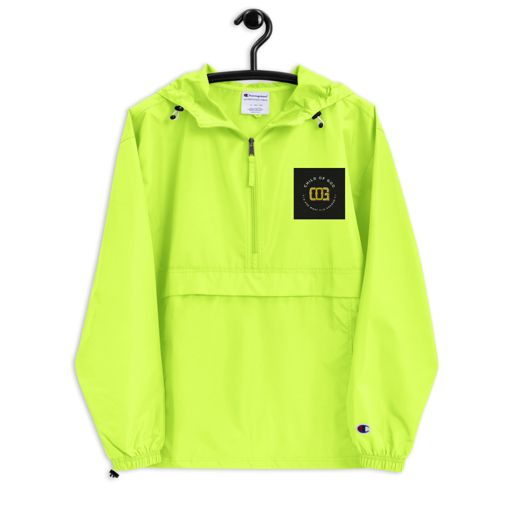 “Child of God” Embroidered Champion Packable Jacket